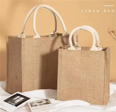 Prispôsobené nákupné tašky Hessian